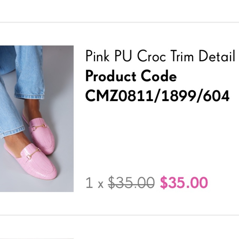 Pink Loafer with Gold Accent!